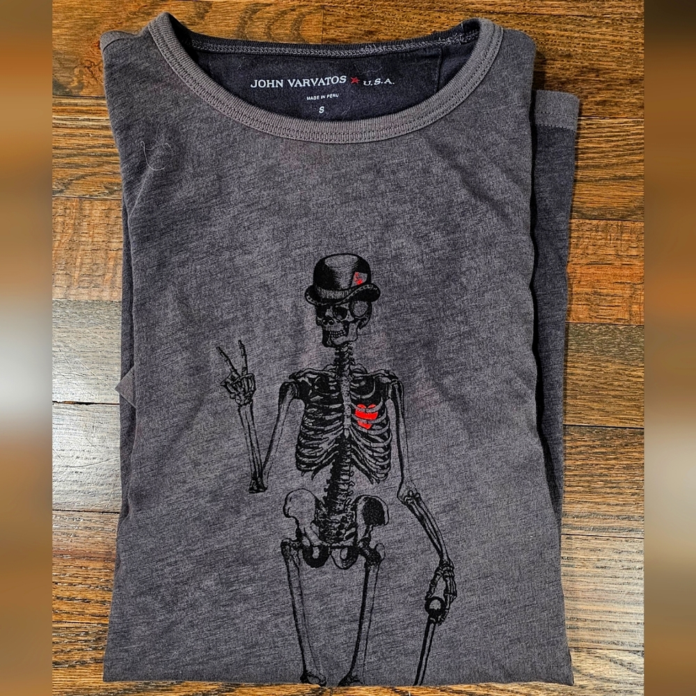 Small John Varvatos Skelton t-shirt